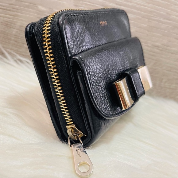 Chloe small leather zip black Wallet - Picture 3 of 16